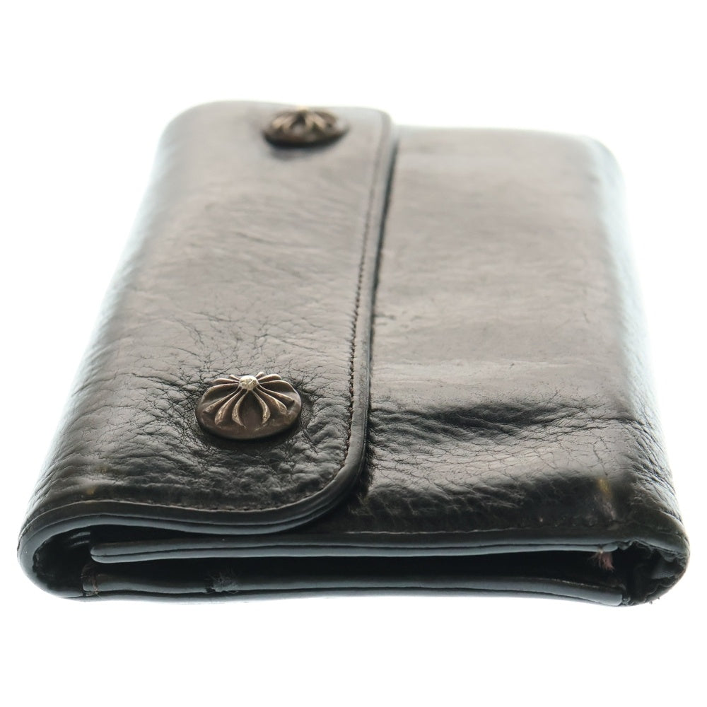 CHROME HEARTS(クロムハーツ) WAVE ウェーブ レザーウォレット 財布 ブラック BCA374