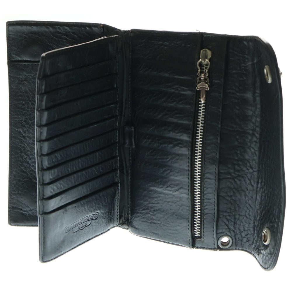CHROME HEARTS(クロムハーツ) WAVE ウェーブ レザーウォレット 財布 ブラック BCA374