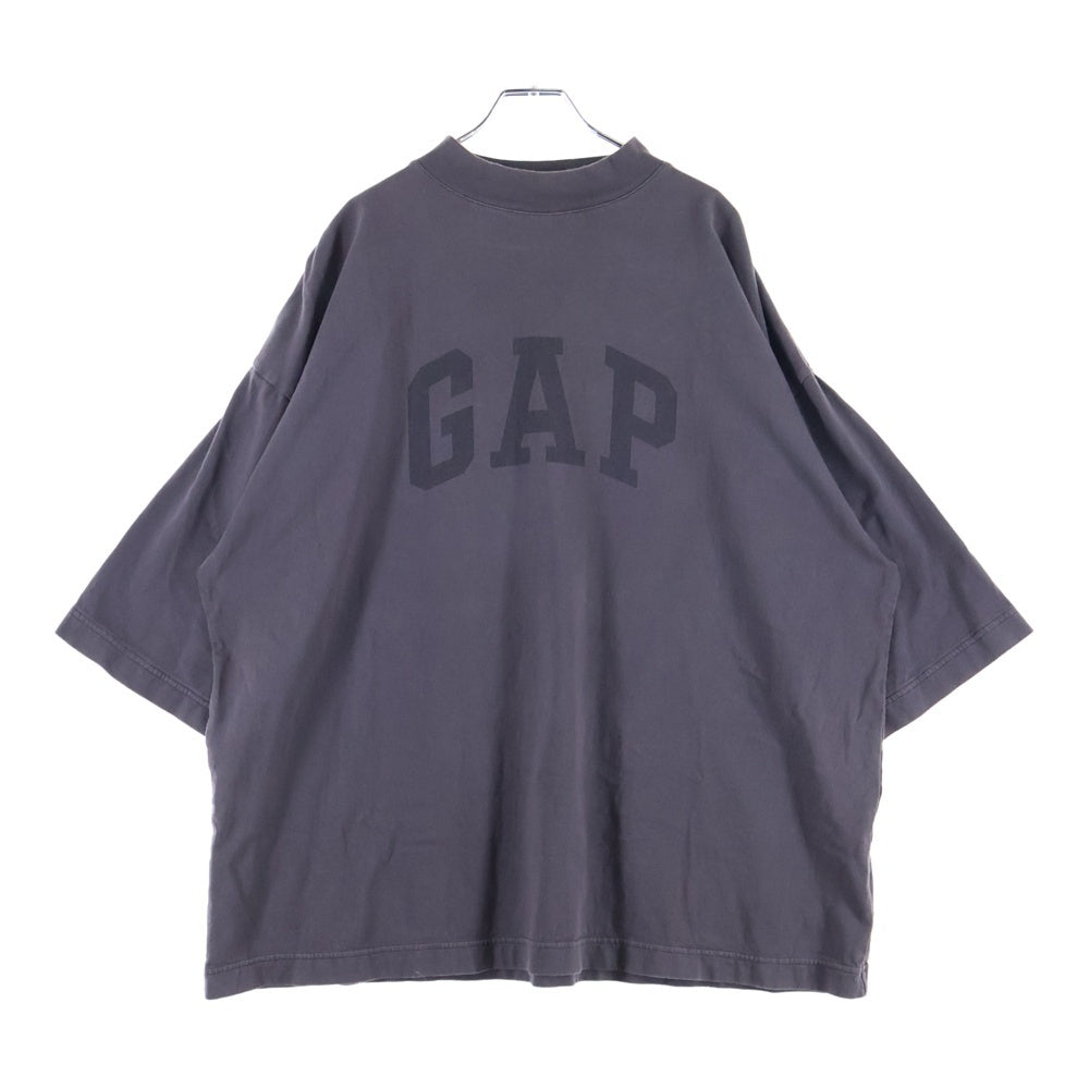 Yeezy Gap Engineered by Balenciaga(イージー ギャップ エンジニアードバイ バレンシアガ) DOVE 3/4 SLEEVE TEE ドーヴ ロゴプリント 半袖Tシャツカットソー チャコールグレー 471286