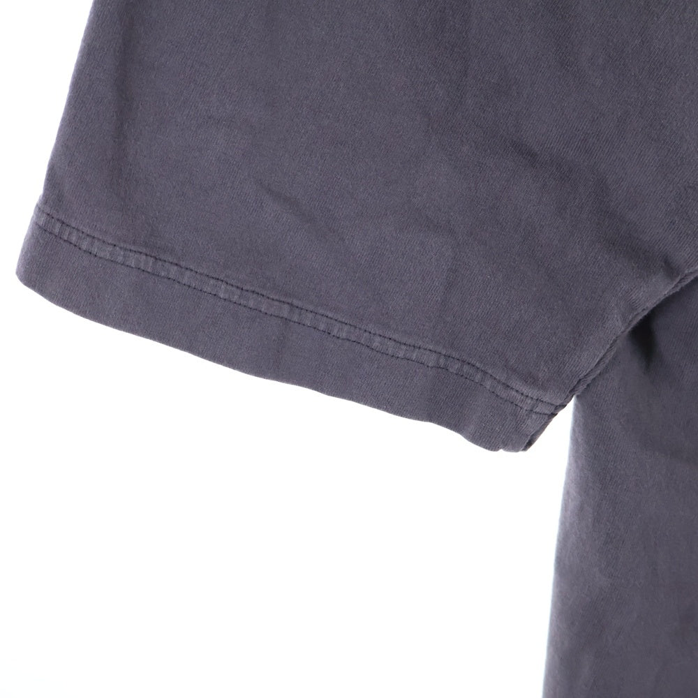 Yeezy Gap Engineered by Balenciaga(イージー ギャップ エンジニアードバイ バレンシアガ) DOVE 3/4 SLEEVE TEE ドーヴ ロゴプリント 半袖Tシャツカットソー チャコールグレー 471286