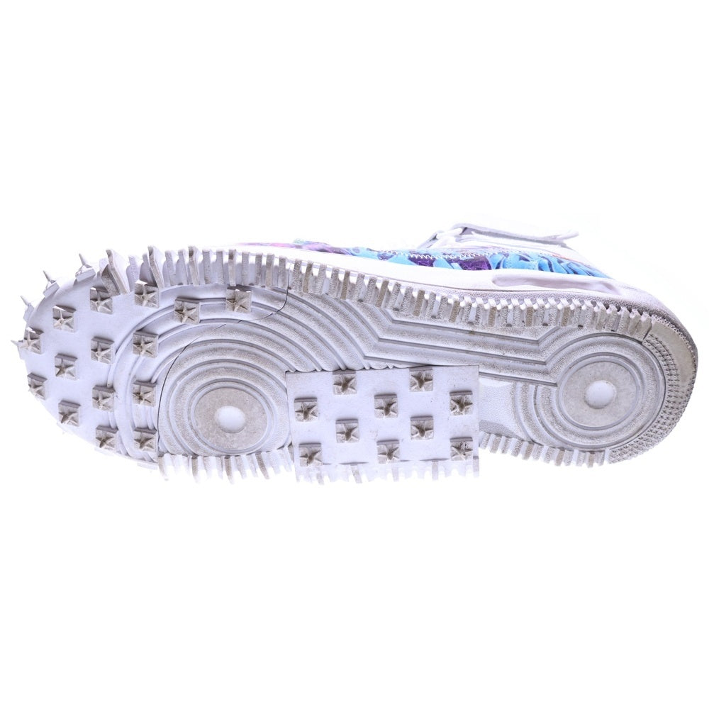 NIKE(ナイキ) ×OFF-WHITE AIR FORCE1 MID SP LTHR オフホワイト エアフォース1 ミッドカットスニーカー ホワイト US14/32cm DR0500-100