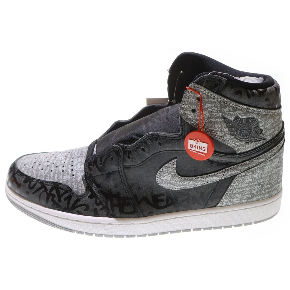 NIKE(ナイキ) AIR JORDAN 1 RETRO HIGH OG REBELLIONAIRE エアジョーダン1 リベリオネア ハイカットスニーカー グレー US14/32cm 555088-036