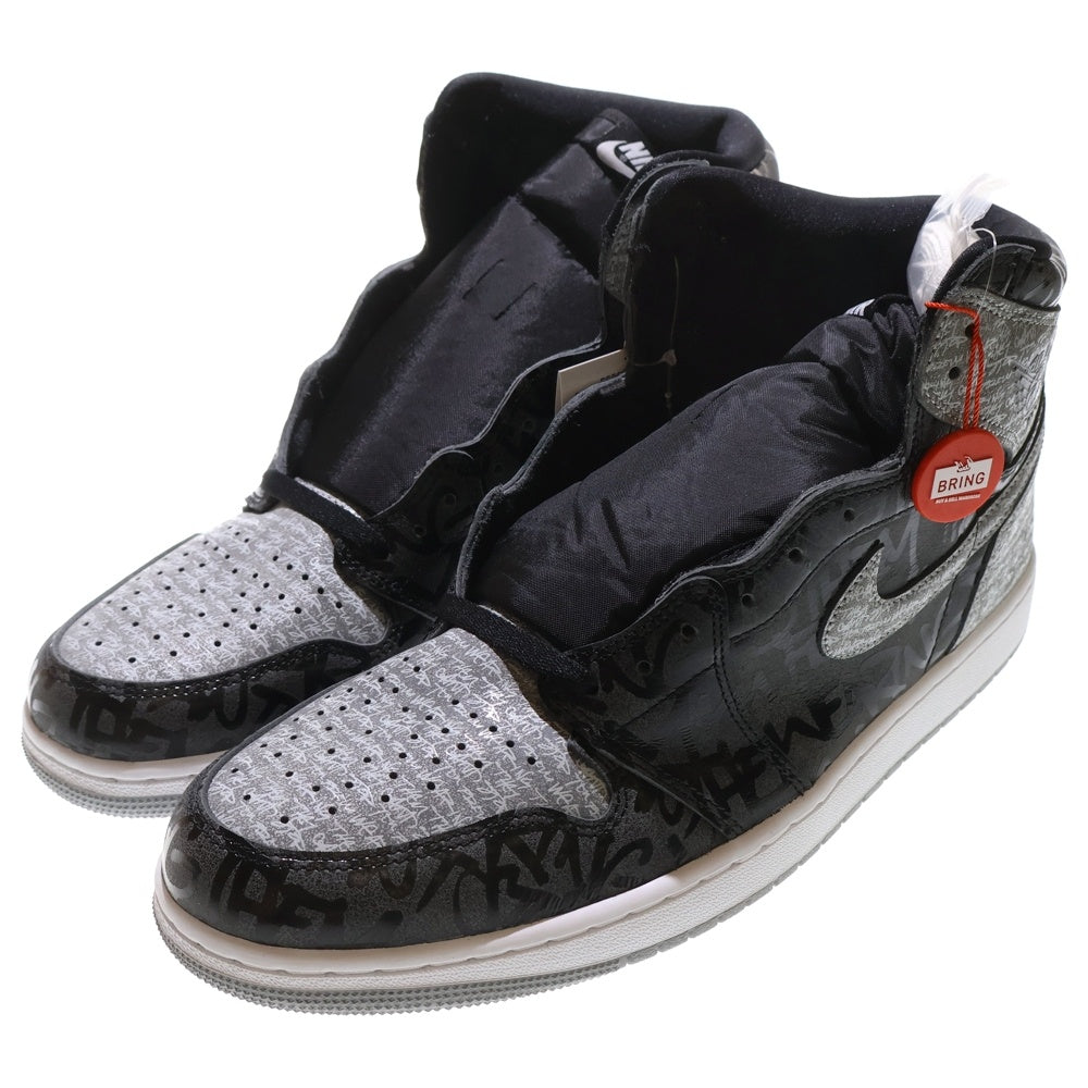 NIKE(ナイキ) AIR JORDAN 1 RETRO HIGH OG REBELLIONAIRE エアジョーダン1 リベリオネア ハイカットスニーカー グレー US14/32cm 555088-036