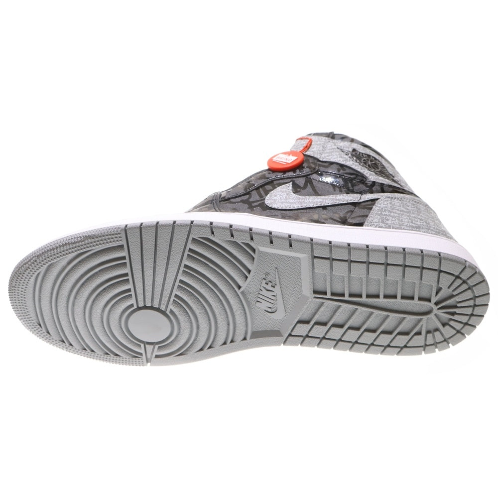 NIKE(ナイキ) AIR JORDAN 1 RETRO HIGH OG REBELLIONAIRE エアジョーダン1 リベリオネア ハイカットスニーカー グレー US14/32cm 555088-036