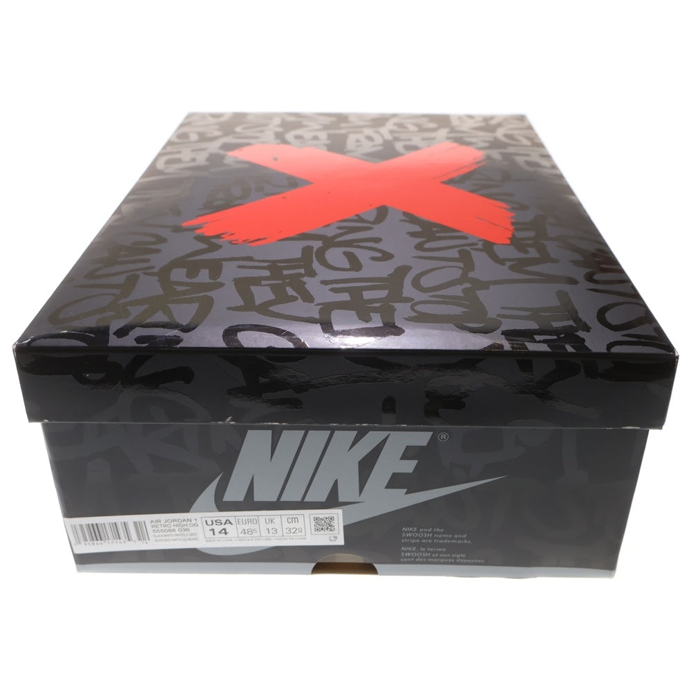 NIKE(ナイキ) AIR JORDAN 1 RETRO HIGH OG REBELLIONAIRE エアジョーダン1 リベリオネア ハイカットスニーカー グレー US14/32cm 555088-036