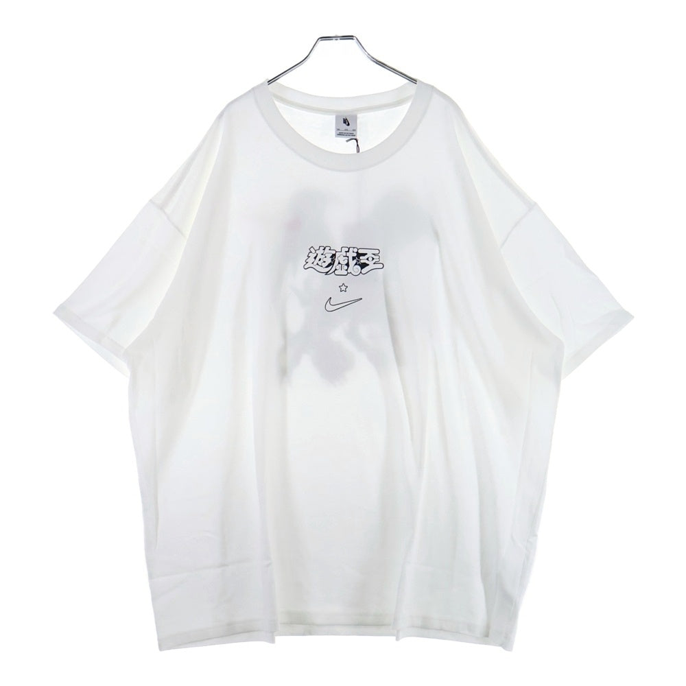 NIKE(ナイキ) ×Yu-Gi-Oh SOLO SWOOSH TEE ソロ スウォッシュ ロゴプリント クルーネック半袖Tシャツ カットソー ホワイト IO7985-100