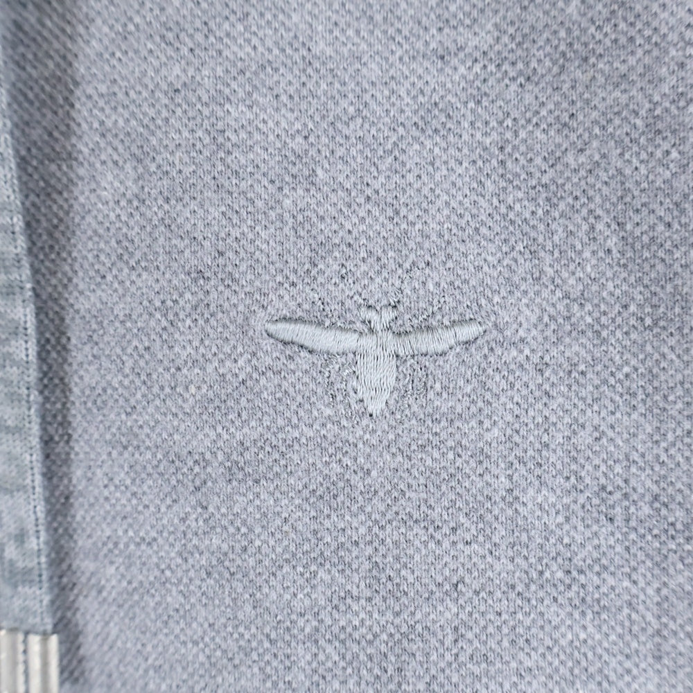 Dior HOMME(ディオールオム) BEE刺繍 スウェット ジップアップ パーカー フーディ グレー