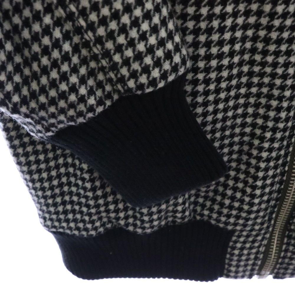 Paul Smith(ポールスミス) 千鳥格子 ウール ジップアップ ジャケット ブルゾン ホワイト/ブラック 427G/813
