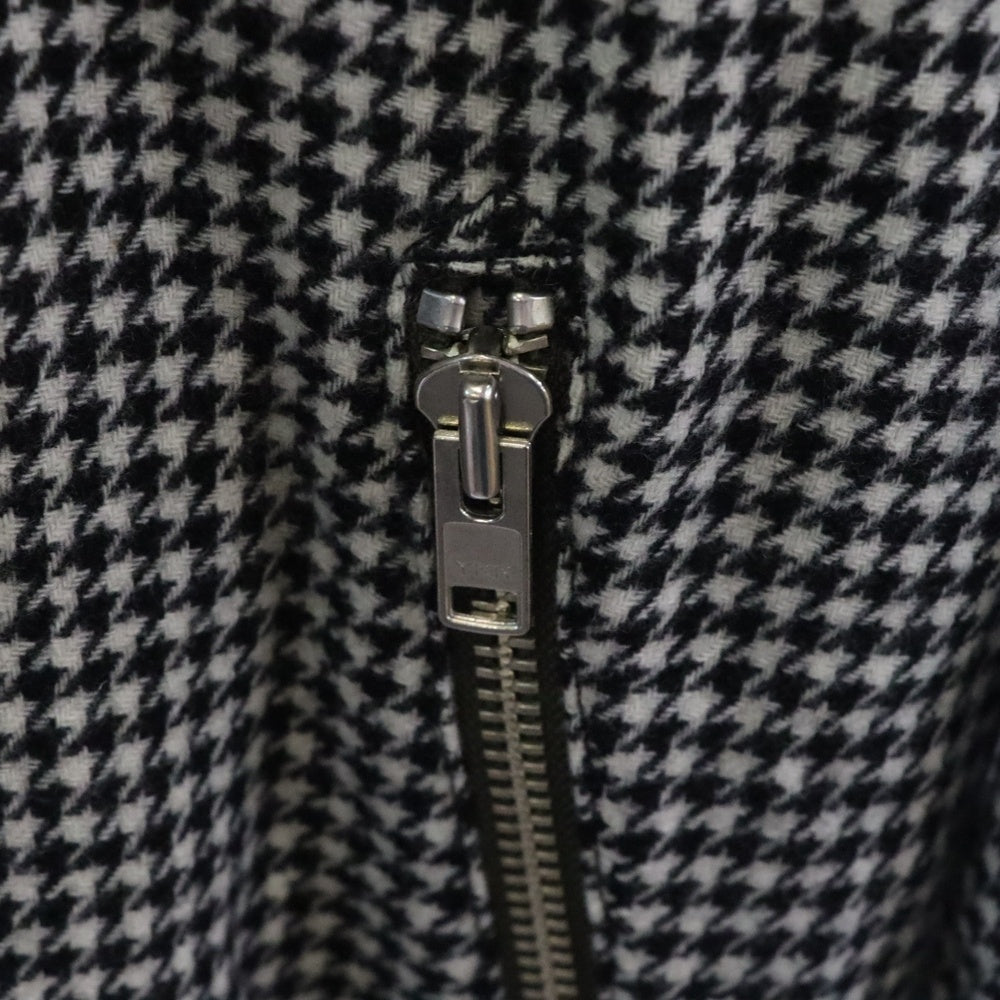 Paul Smith(ポールスミス) 千鳥格子 ウール ジップアップ ジャケット ブルゾン ホワイト/ブラック 427G/813