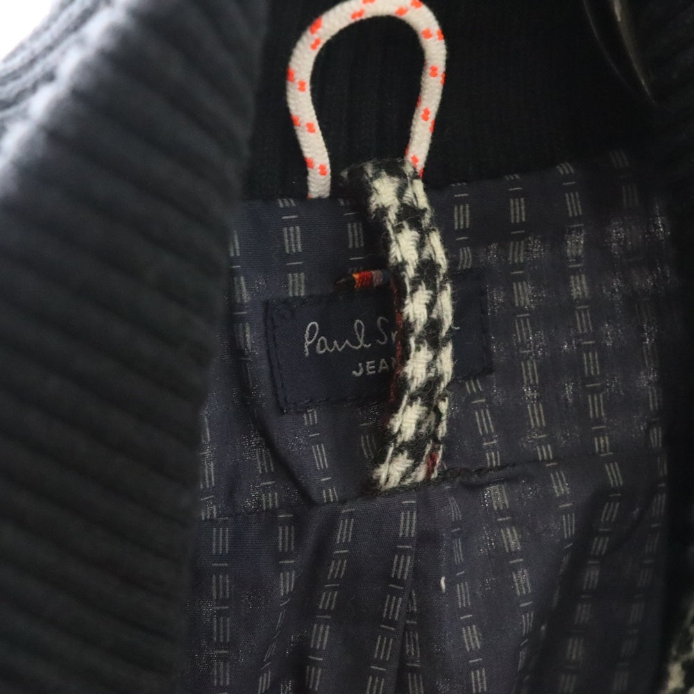 Paul Smith(ポールスミス) 千鳥格子 ウール ジップアップ ジャケット ブルゾン ホワイト/ブラック 427G/813