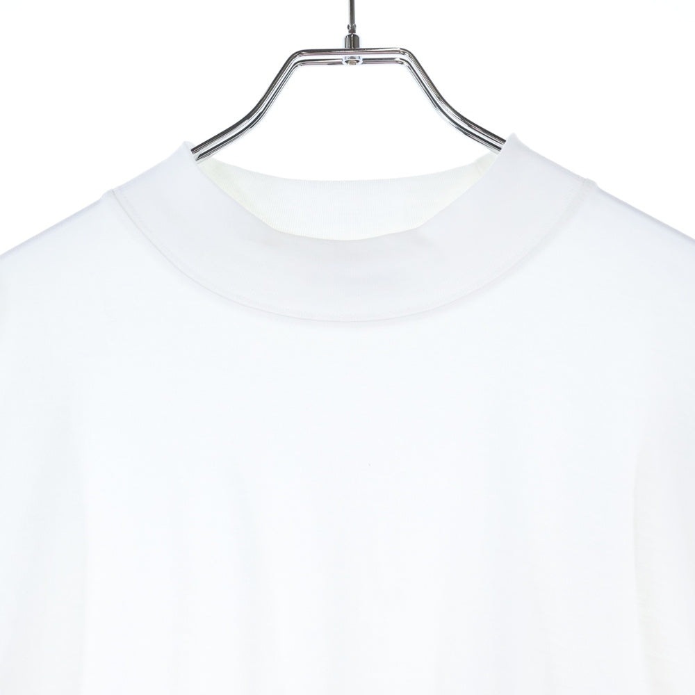 JIL SANDER(ジルサンダー) 19AW OVERSIZE MOC NECK TEE オーバーサイズ モックネック 半袖Tシャツ カットソー ホワイト JSMP706022