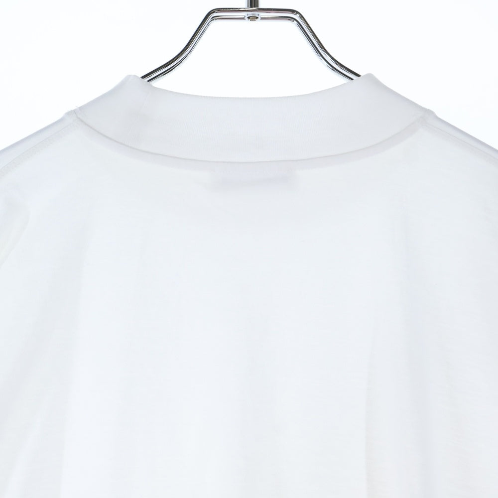 JIL SANDER(ジルサンダー) 19AW OVERSIZE MOC NECK TEE オーバーサイズ モックネック 半袖Tシャツ カットソー ホワイト JSMP706022