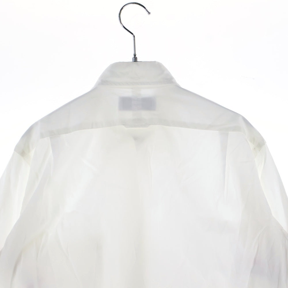 THOM BROWNE(トムブラウン) 袖トリコロール ボタンダウン 長袖シャツ ホワイト