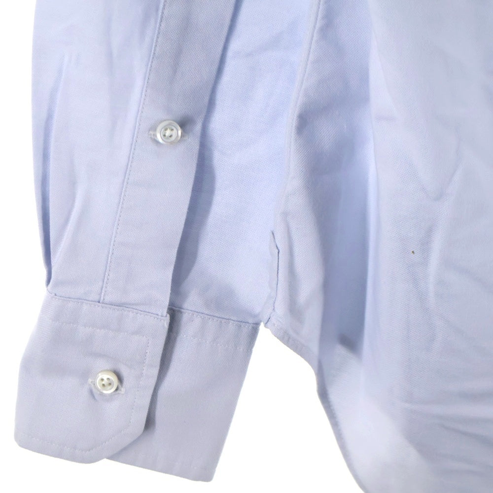 THOM BROWNE(トムブラウン) 4BAR ストライプ ボタンダウン 長袖シャツ ブルー