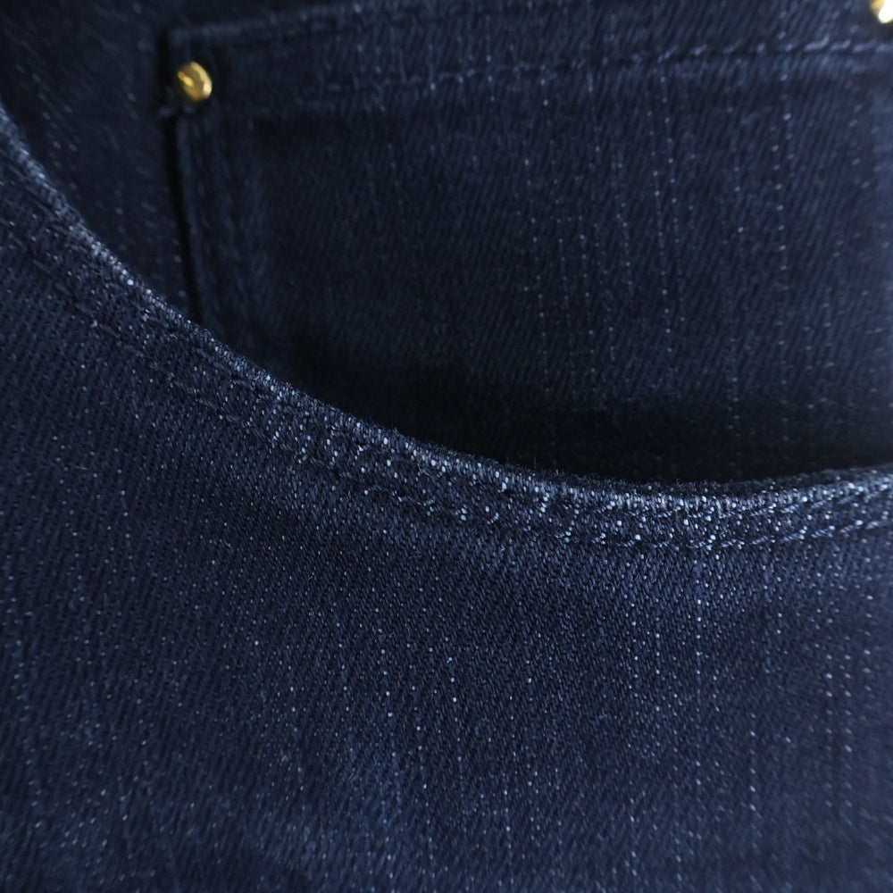 DOLCE & GABBANA(ドルチェアンドガッバーナ) ロゴプレート ストレッチ スキニー デニムパンツ インディゴ G3S2TD