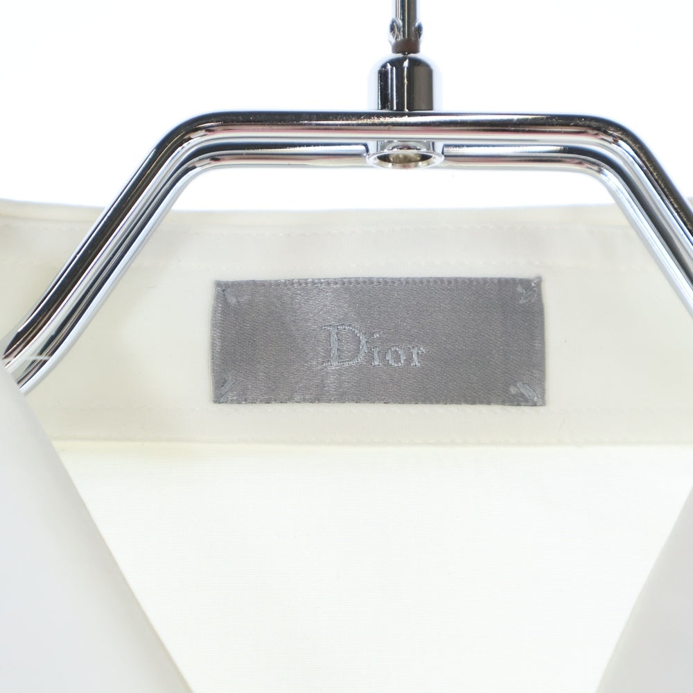 Dior HOMME(ディオールオム) BEE刺繍 コットン 長袖シャツ ホワイト