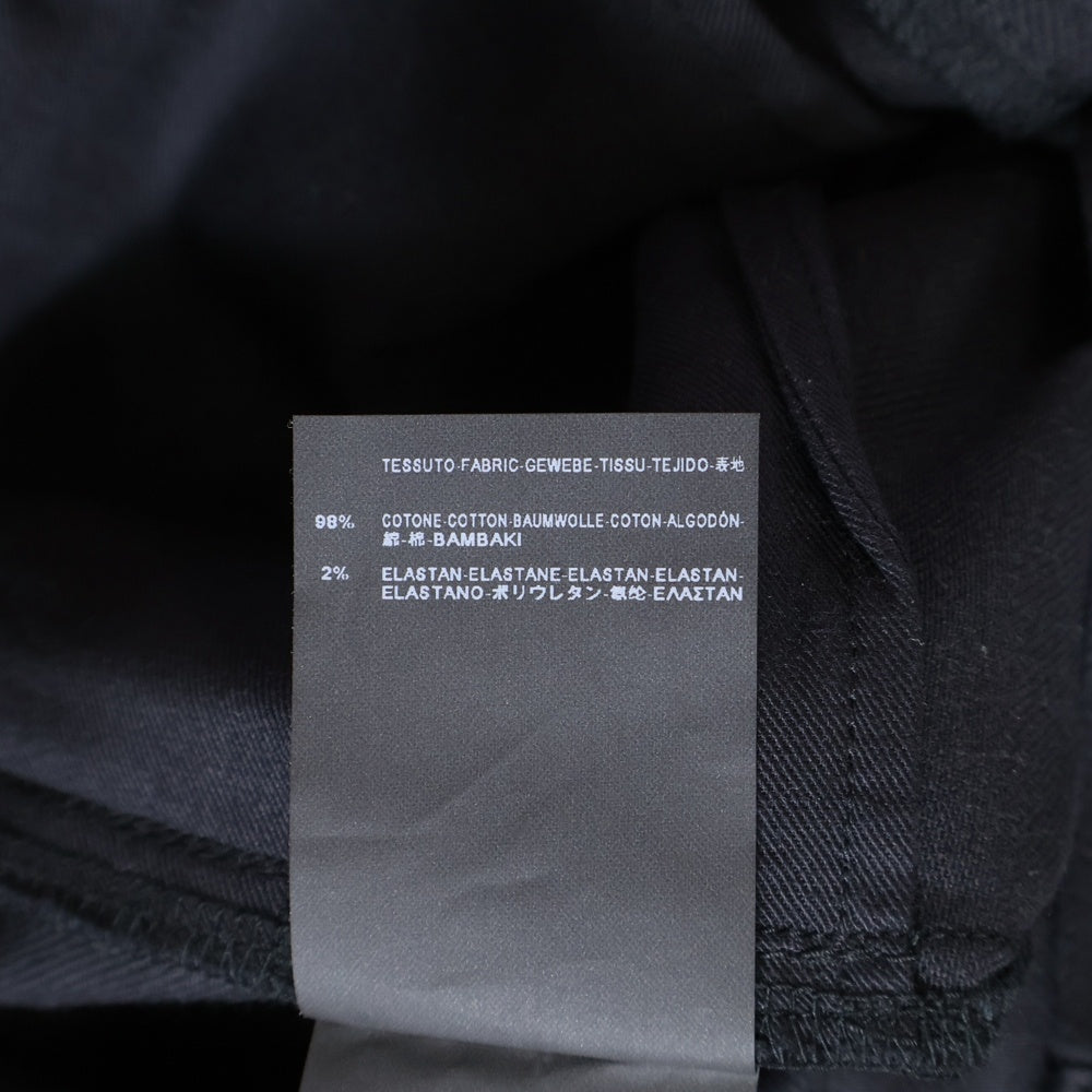 SAINT LAURENT PARIS(サンローランパリ) 14AW エディ期 D01 M/SL-LW ストレッチ スキニーパンツ ブラック 355531 Y859F