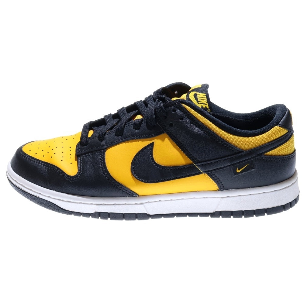 NIKE(ナイキ) DUNK LOW ダンクロー ユニバーシティゴールド ローカットスニーカー ブラック/イエロー US9.5/27.5cm FZ4618-001