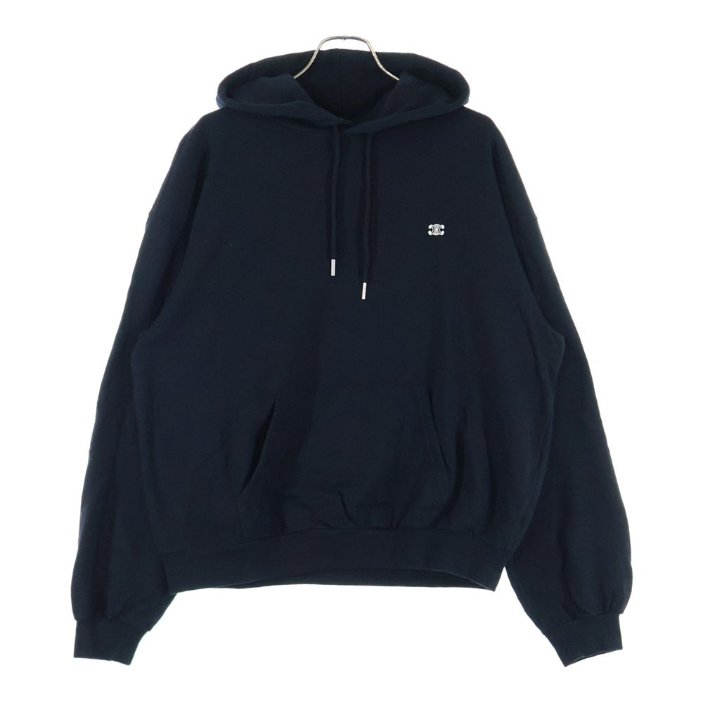 CELINE(セリーヌ) Sweat Pullover Parka トリオンフ カシミア混 スウェットプルオーバーパーカー ブラック 2Y35D450I