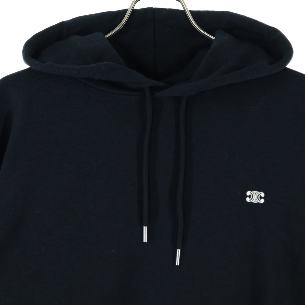 CELINE(セリーヌ) Sweat Pullover Parka トリオンフ カシミア混 スウェットプルオーバーパーカー ブラック 2Y35D450I