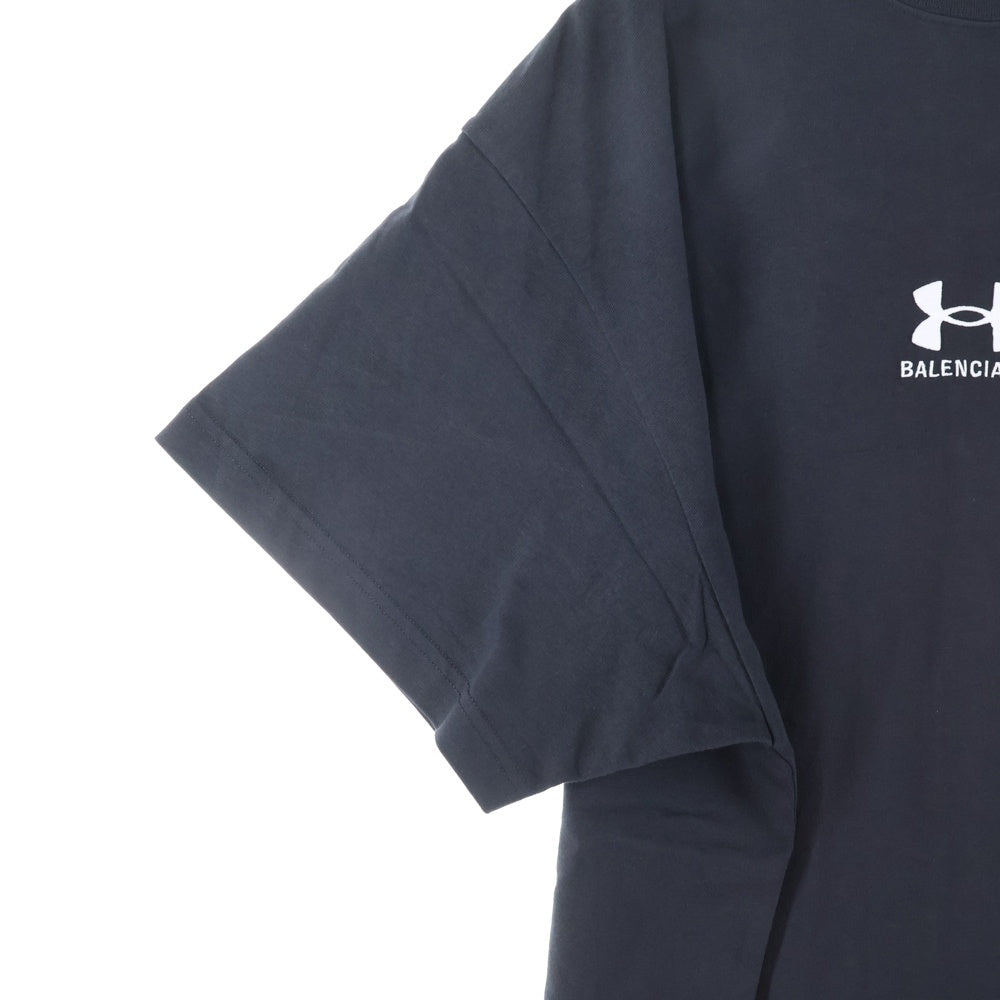 BALENCIAGA(バレンシアガ) ×UNDER ARMOR Logo Tee アンダーアーマー 半袖Tシャツ ブラック 787349 TRVB7