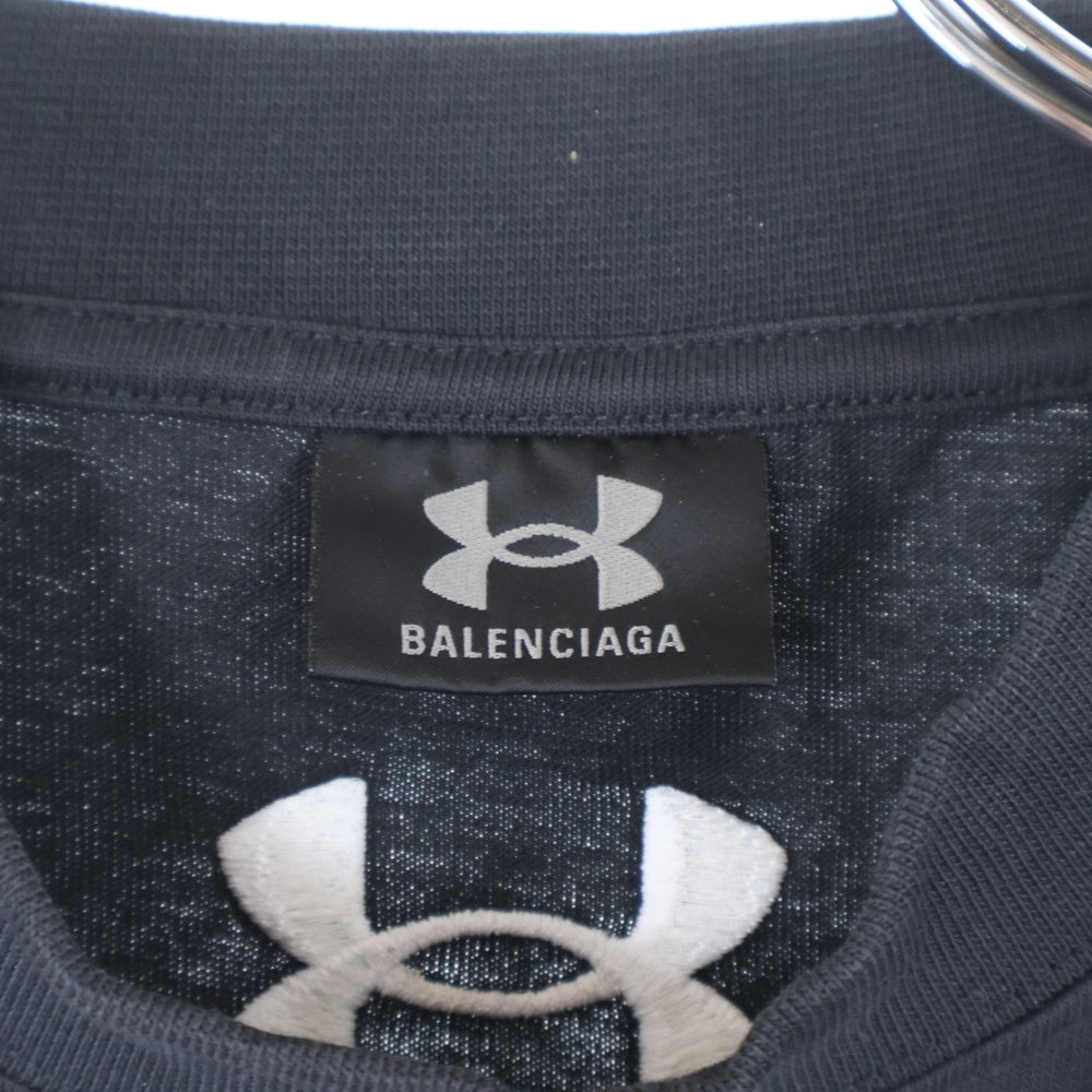 BALENCIAGA(バレンシアガ) ×UNDER ARMOR Logo Tee アンダーアーマー 半袖Tシャツ ブラック 787349 TRVB7