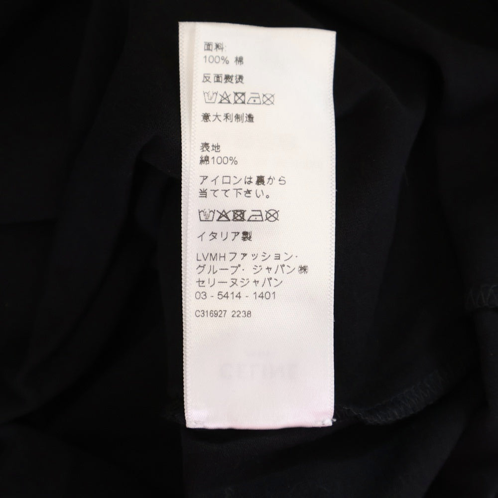 CELINE(セリーヌ) Logo Studs S/S Tee ロゴスタッズ 半袖Tシャツ ネイビー/レッド 2X49F671Q