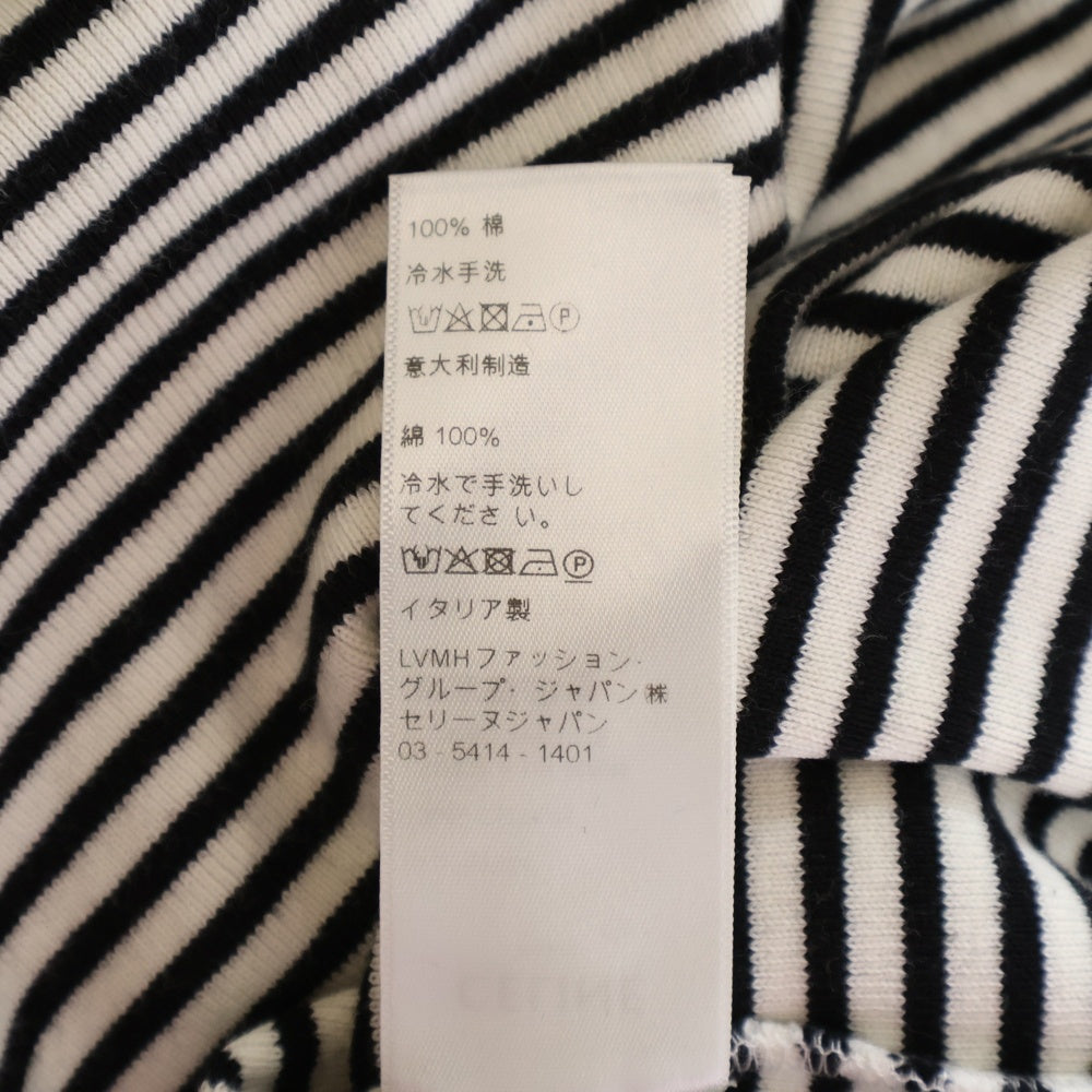 CELINE(セリーヌ) Border L/S Tee ボーダー長袖Tシャツ ロンT ホワイト/ブラック 2X276545F