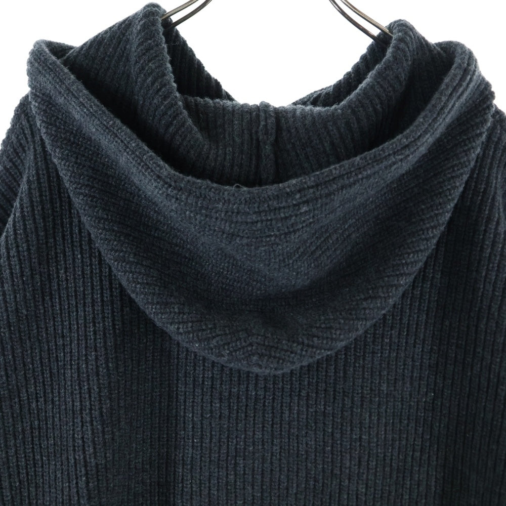 CELINE(セリーヌ) Logo Knit Pullover Parka ロゴニット プルオーバーパーカー チャコールグレー 2A85W423P