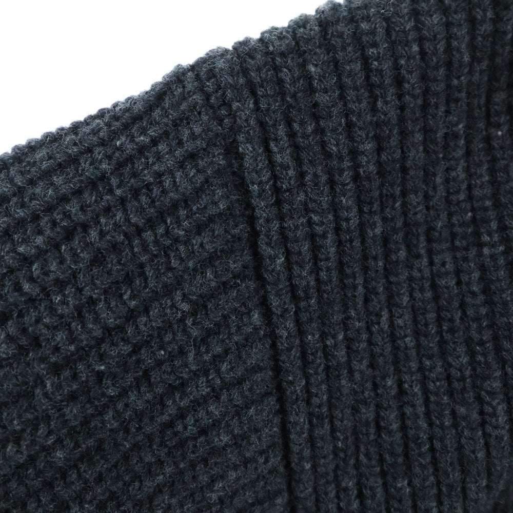 CELINE(セリーヌ) Logo Knit Pullover Parka ロゴニット プルオーバーパーカー チャコールグレー 2A85W423P