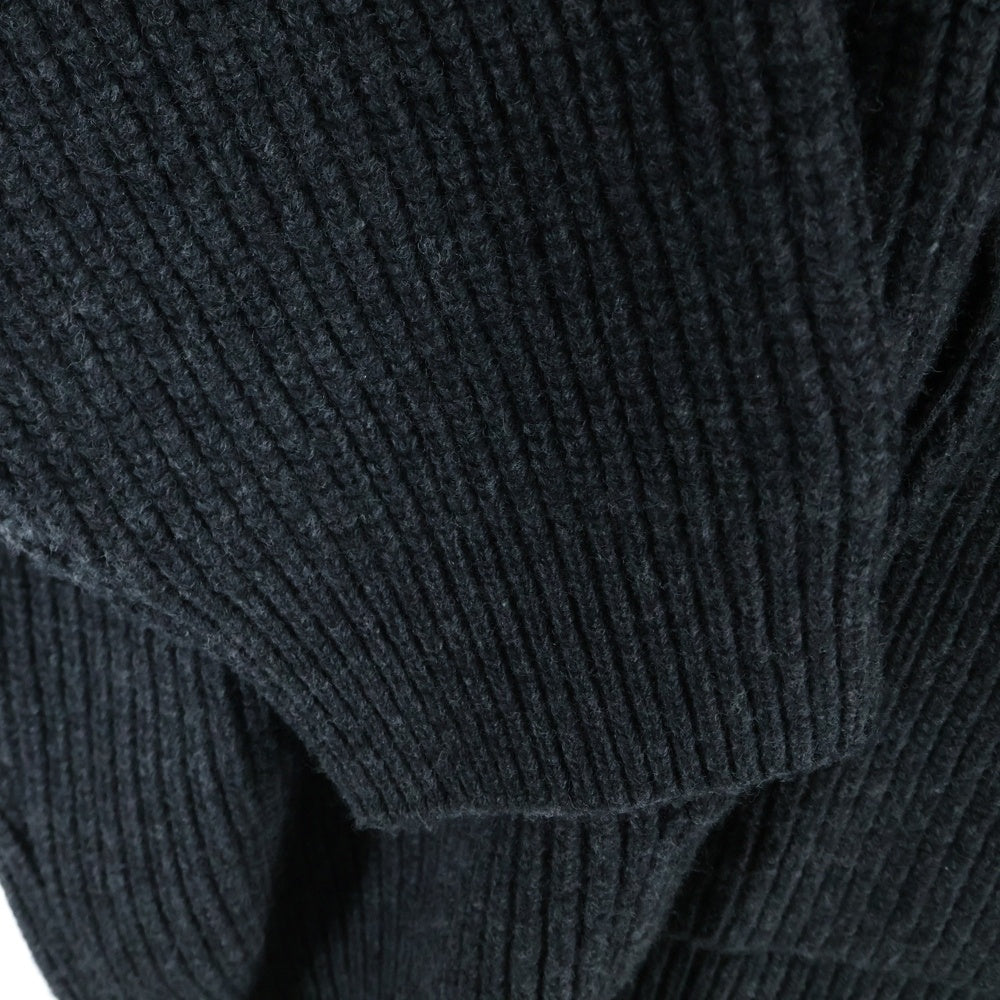 CELINE(セリーヌ) Logo Knit Pullover Parka ロゴニット プルオーバーパーカー チャコールグレー 2A85W423P