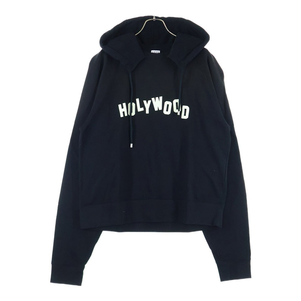 LOEWE(ロエベ) HOLYWOOD Pullover Parka ハリウッド ロゴ スウェットプルオーバーパーカー ブラック H526Y25X60