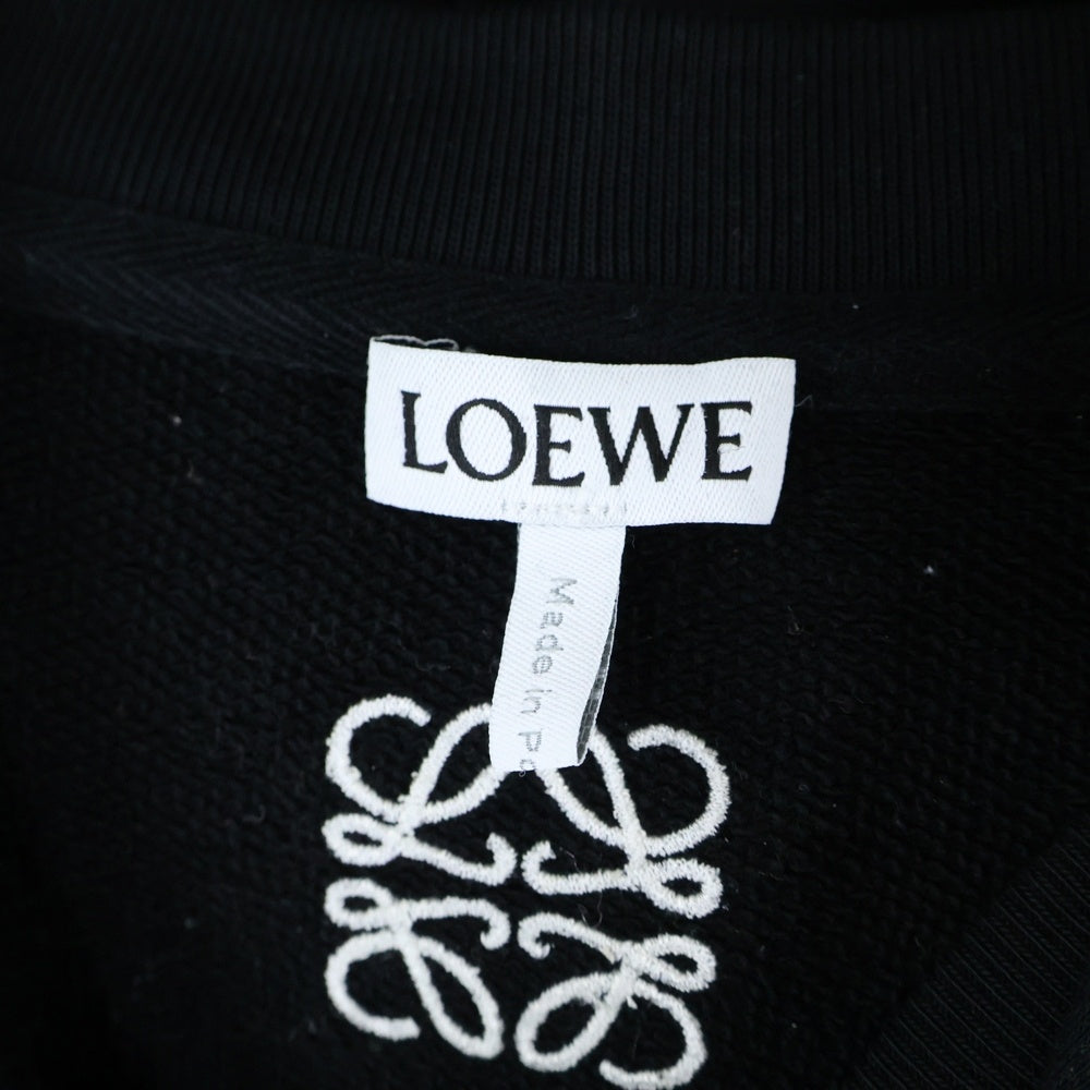 LOEWE(ロエベ) HOLYWOOD Pullover Parka ハリウッド ロゴ スウェットプルオーバーパーカー ブラック H526Y25X60