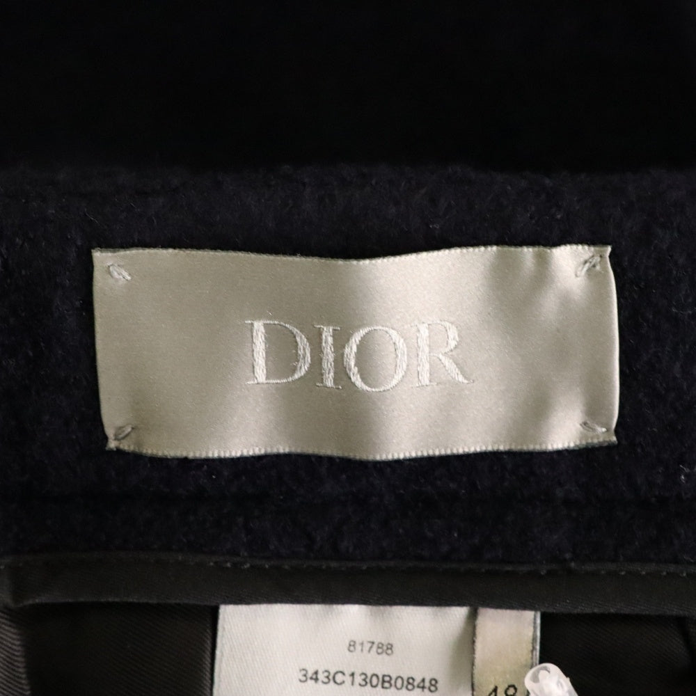 DIOR(ディオール) Wool Slacks Pants ウール センタープレス スラックスパンツ ネイビー 343C130B0848