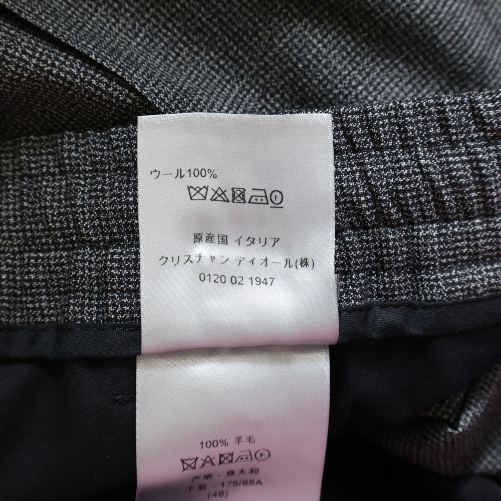 DIOR(ディオール) 裾ジップ ジョガースラックス パンツ チャコールグレー 113C122A4994