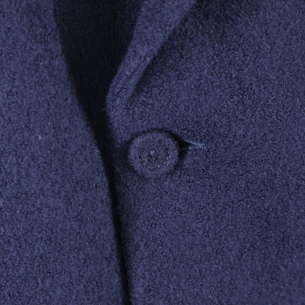DIOR(ディオール) 2B Wool Jacket ウール ノッチドラペル パイル地 ジャケット ネイビー 343C259C0848