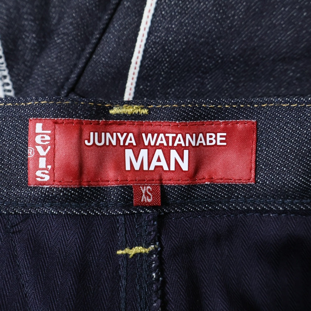 JUNYA WATANABE COMME des GARCONS(ジュンヤワタナベ コムデギャルソン) 24SS AD2023 ×Levi's リーバイス 再構築 セルビッチ パッチワーク デニムパンツ インディゴ WM-P201