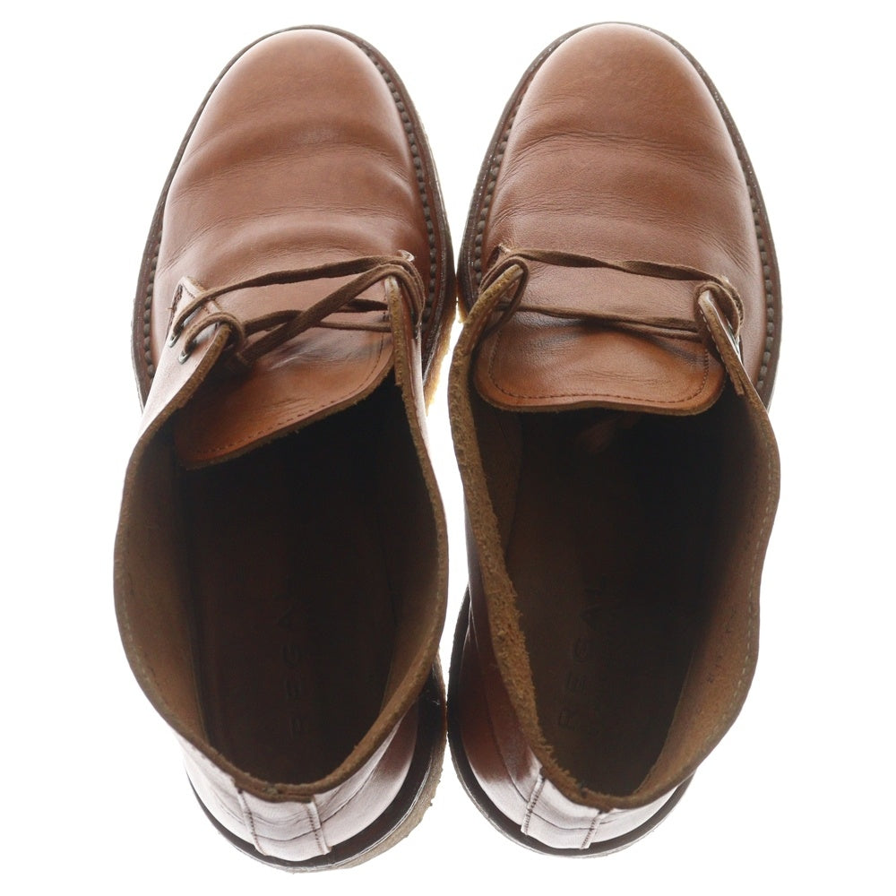 REGAL(リーガル) レザー チャッカ レースアップ ブーツ ブラウン