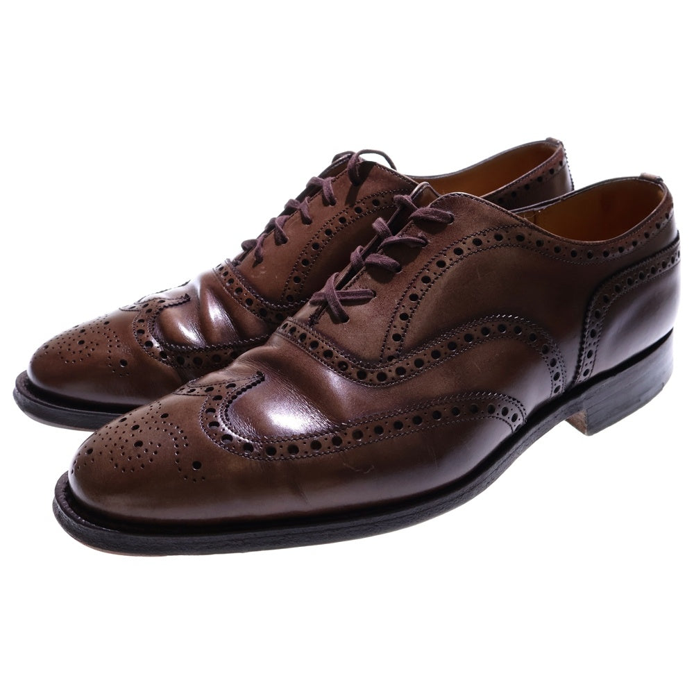 Church's(チャーチ) Custom Grade ウィングチップ メダリオン レザーシューズ 革靴 ブラウン 18UR