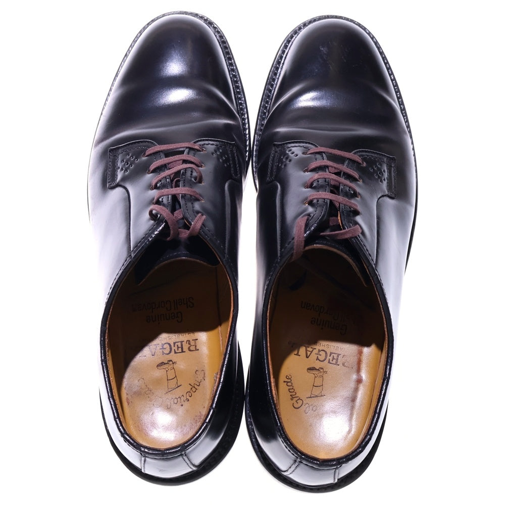 REGAL(リーガル) 水染めシェルコードバン レザーローカットシューズ ブラック W514