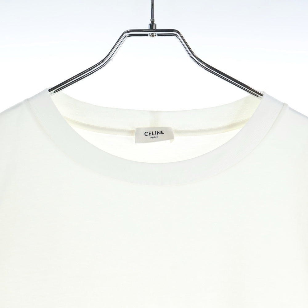 CELINE(セリーヌ) 23SS DYSFUNCTIONAL BAUHAUS プリント クルーネック 半袖Tシャツ カットソー ホワイト 2X38E671Q