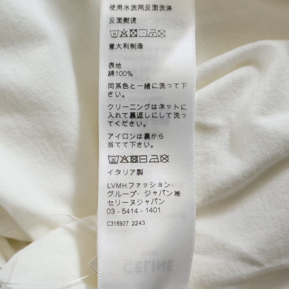CELINE(セリーヌ) 23SS DYSFUNCTIONAL BAUHAUS プリント クルーネック 半袖Tシャツ カットソー ホワイト 2X38E671Q