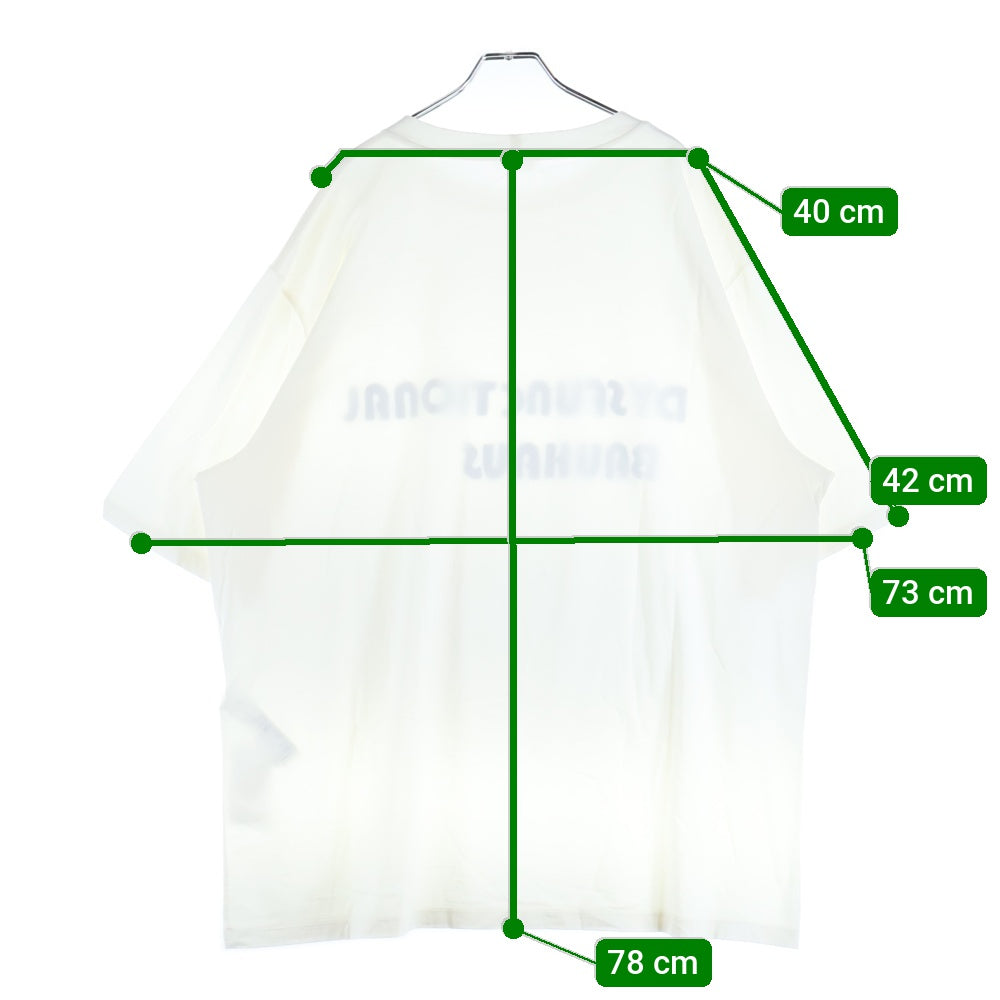 CELINE(セリーヌ) 23SS DYSFUNCTIONAL BAUHAUS プリント クルーネック 半袖Tシャツ カットソー ホワイト 2X38E671Q