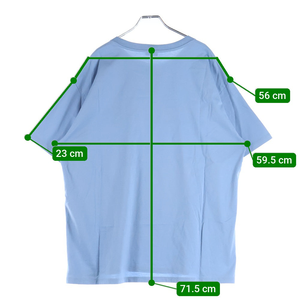 CELINE(セリーヌ) ルーズフィット スクリーン ロゴ プリント 半袖Tシャツ カットソー ブルー 2X681671Q