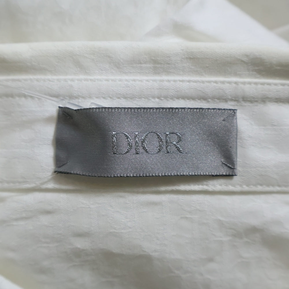 DIOR(ディオール) オブリーク総柄 コットン長袖シャツ ホワイト 013C502A4743