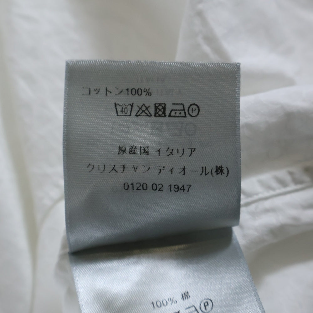 DIOR(ディオール) オブリーク総柄 コットン長袖シャツ ホワイト 013C502A4743