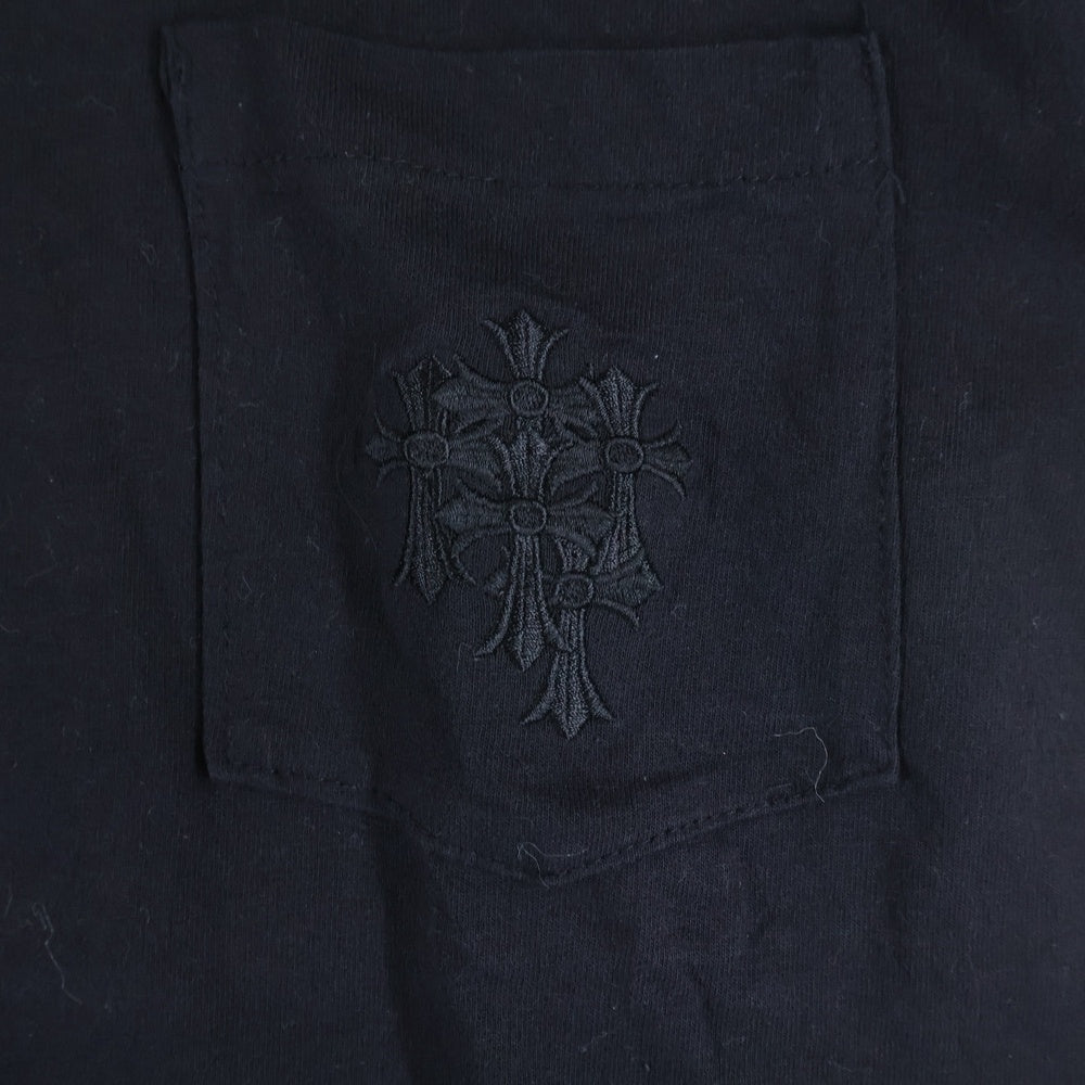 CHROME HEARTS(クロムハーツ) OLD オールド フロントポケット セメタリーパッチ クルーネック半袖Tシャツ カットソー ブラック