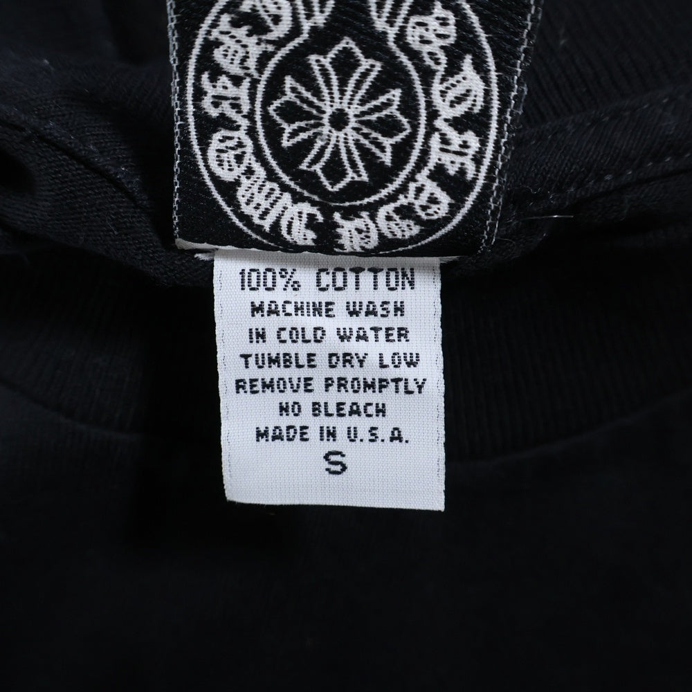 CHROME HEARTS(クロムハーツ) OLD オールド フロントポケット セメタリーパッチ クルーネック半袖Tシャツ カットソー ブラック