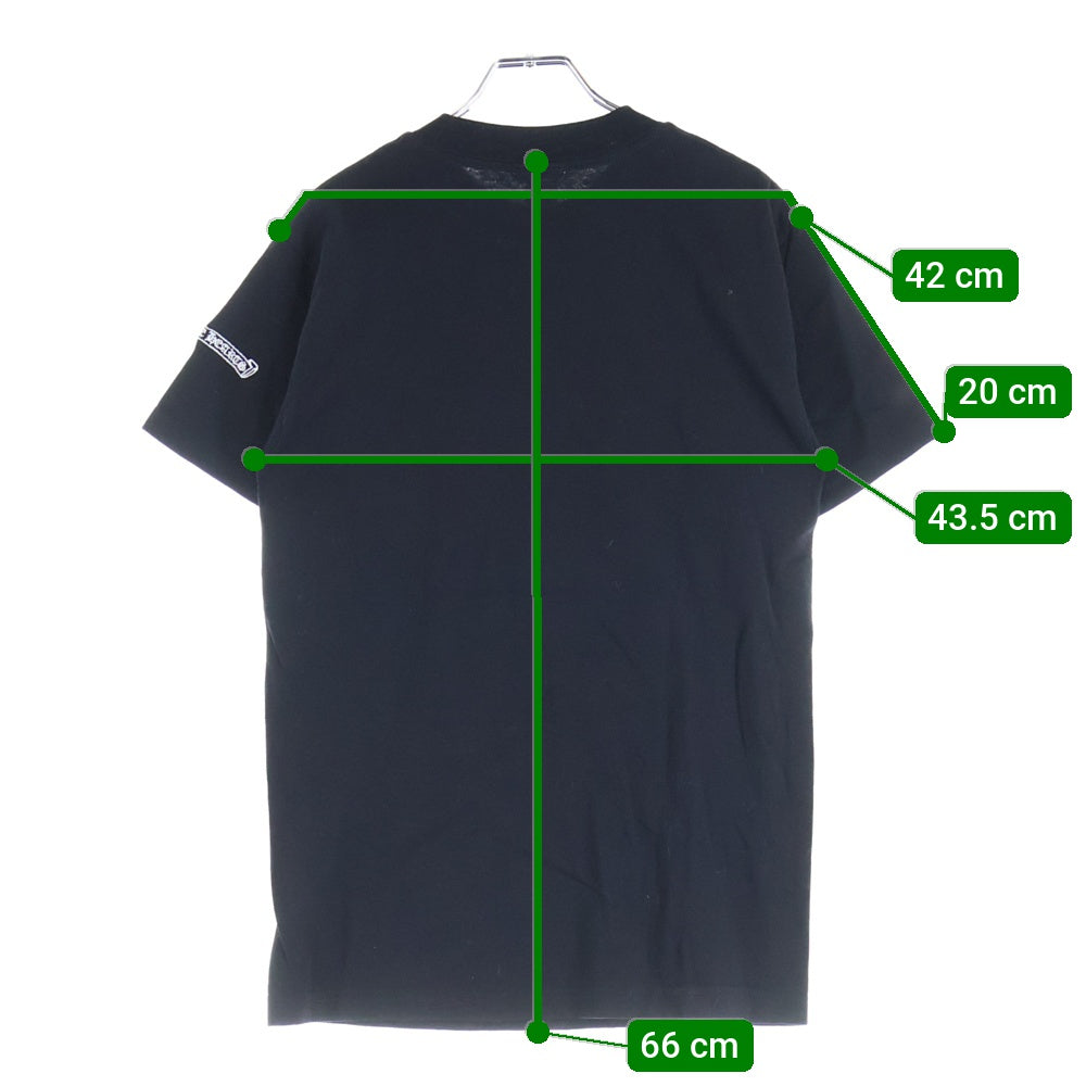 CHROME HEARTS(クロムハーツ) OLD オールド フロントポケット セメタリーパッチ クルーネック半袖Tシャツ カットソー ブラック