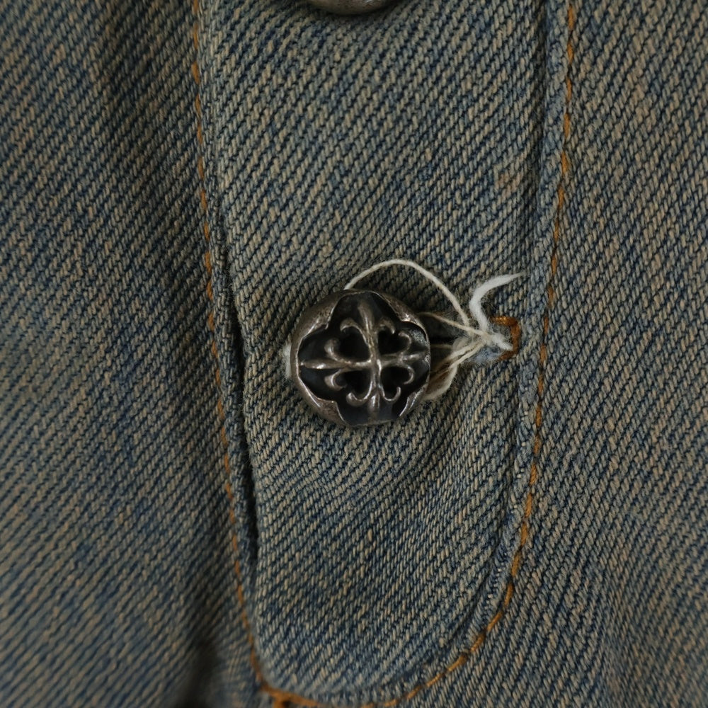 A&G(エーアンドジー) フレアニー パッチワーク ボタンフライ デニム フレアパンツ インディゴ